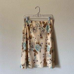 Ann Taylor Loft Women’s Silk Floral Pencil Skirt size 6